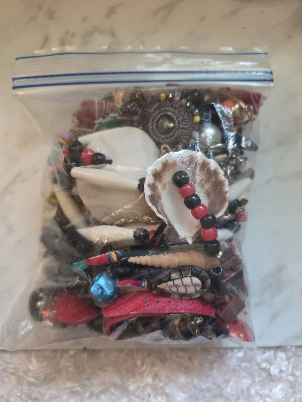 Mixed Broken Costume Jewelry Lot for Crafts